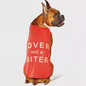 Boots & Barkley Graphic 'Lover Not a Biter' Dog and Cat Tank Top